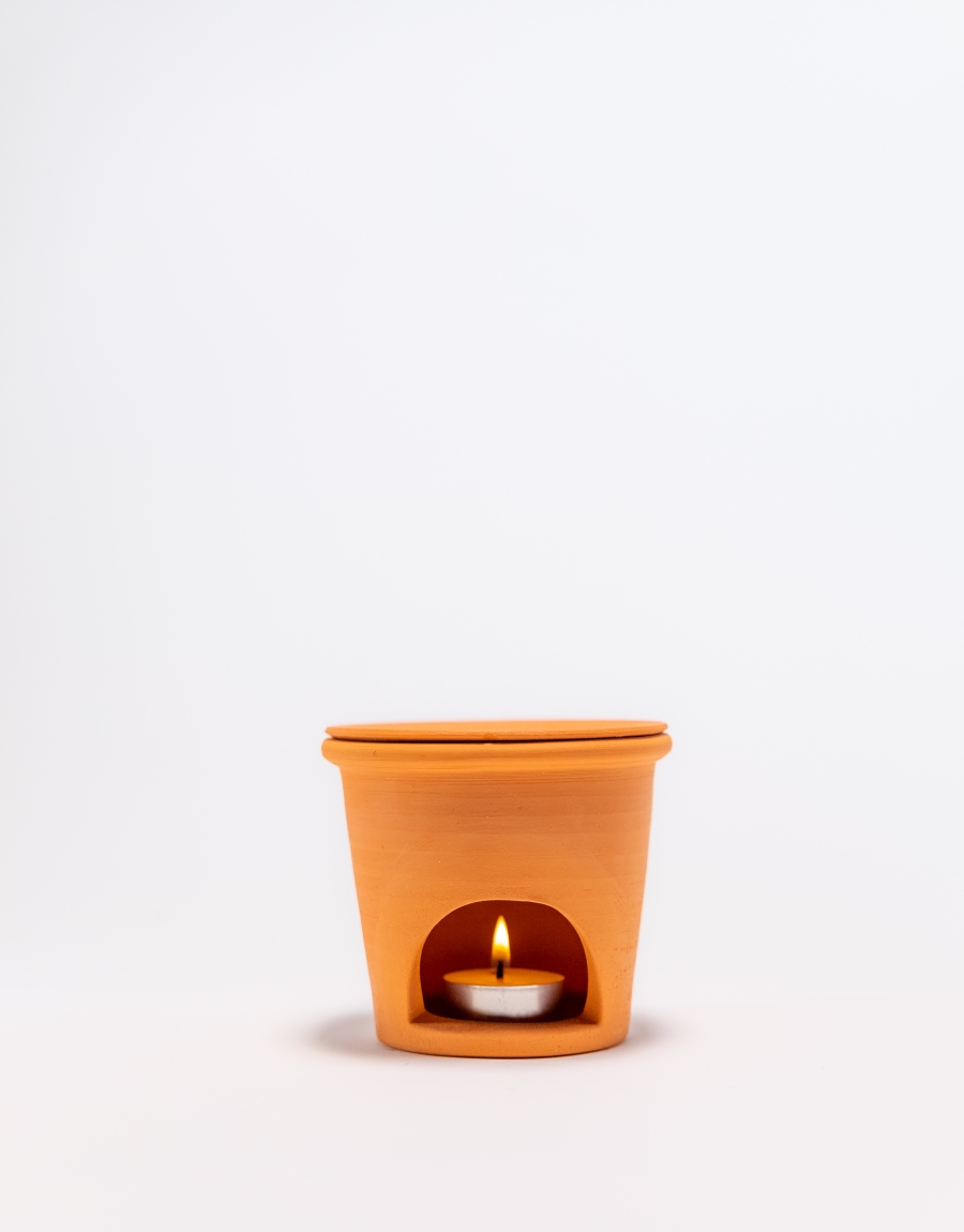 Buhurdan Seti (Organik Portakal Uçucu Yağı ve Tea Light ile birlikte)
