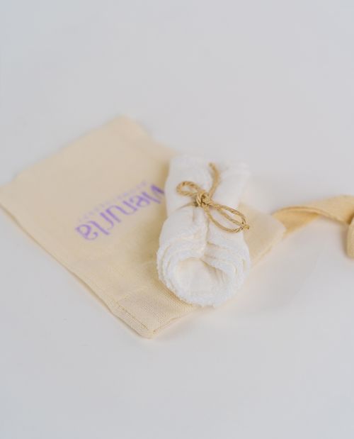 3'lü Ekolojik Makyaj Temizleme Pamuğu